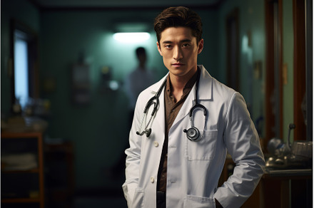 Cultured Man japanese doctor big, a Health & Medical Photo by Ylivdesign