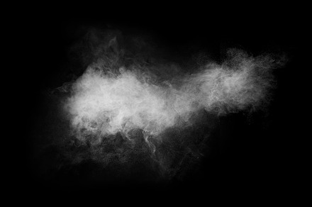 Smoke on black background
