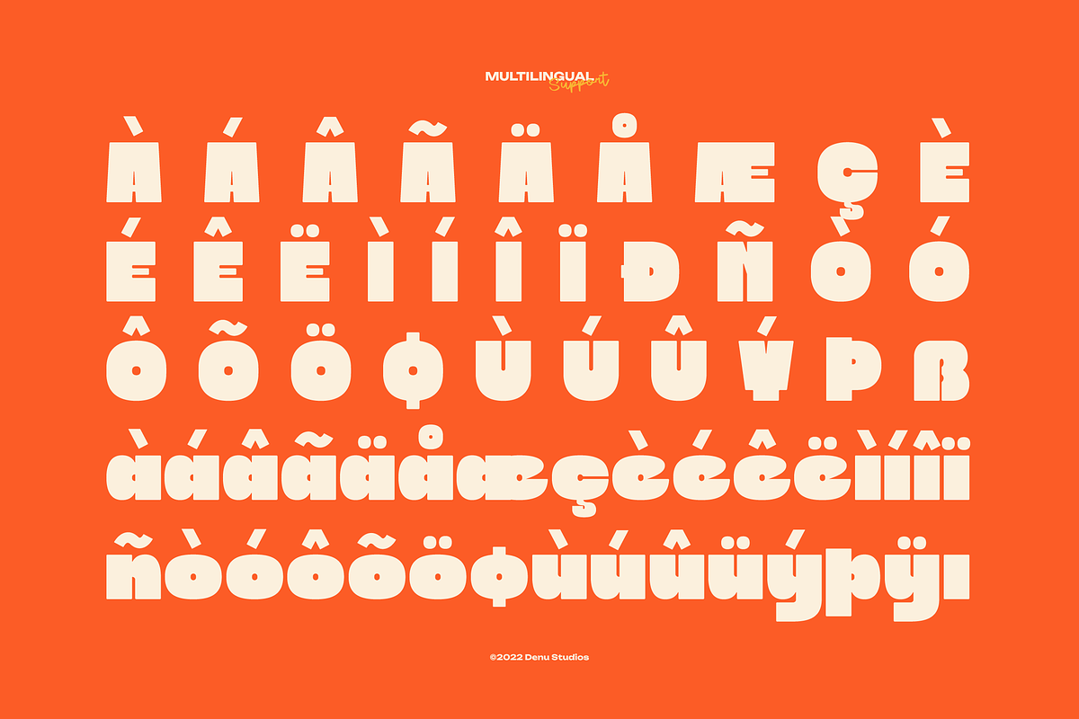 Blooby Chunky Block Sans Serif, a Sans Serif Font by Denustudios (Photo 12 of 12)
