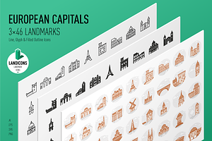 European Capitals – Landmark Icons