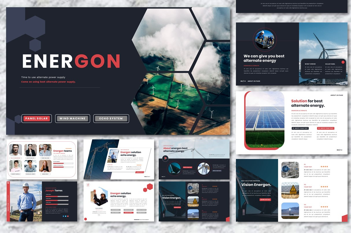 Energon - Energy PowerPoint, a Presentation Template by Dhabee