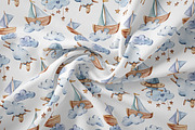 SALE! Watercolor nautical collection, an Animal Illustration by Tiana Geo (Thumbnail 15 of 27)