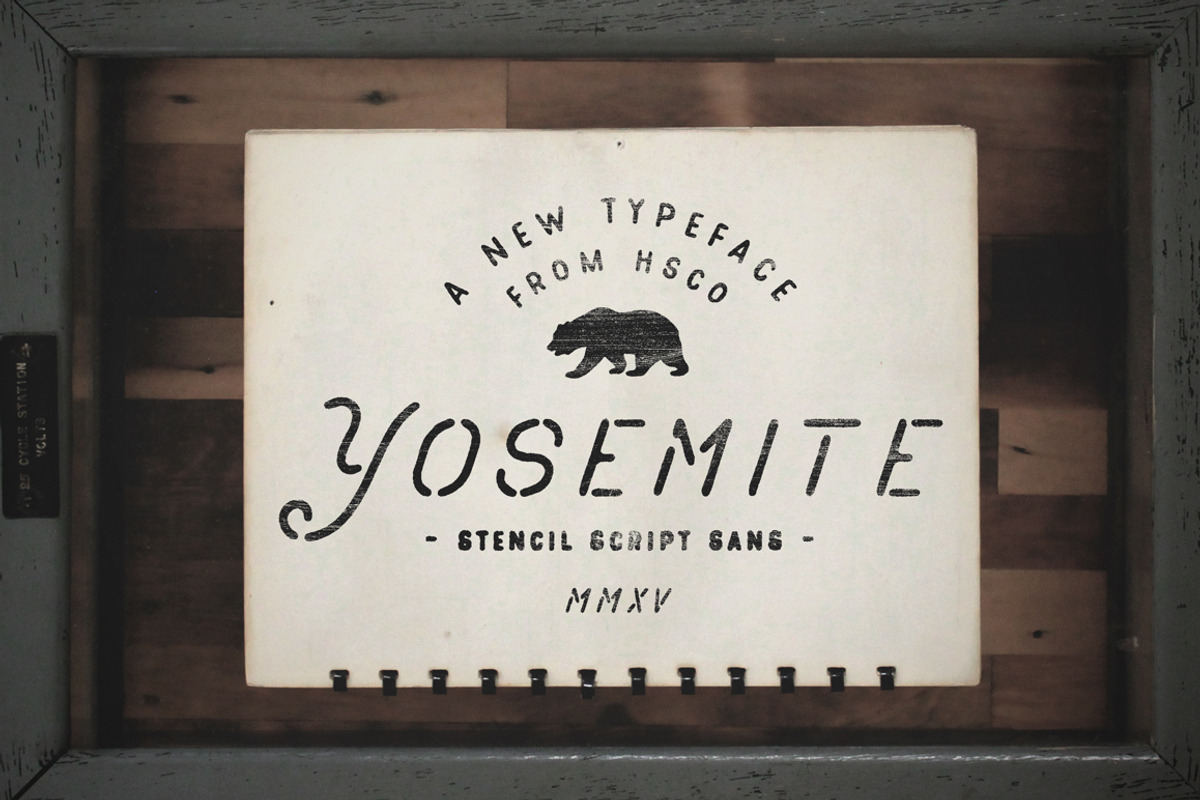 Yosemite, a Script Font by Hustle Supply Co. (Photo 1 of 5)