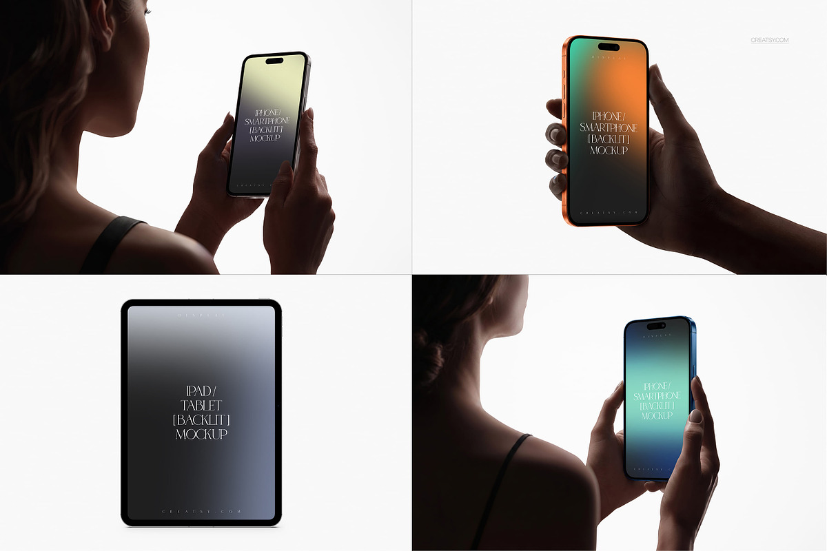 iPhone, iPad Pro, Laptop Mockup Set, an iPad Mockup by creatsy5 (Photo 12 of 18)