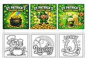 Bold and Easy St Patrick's Coloring, a Seasonal Illustration by Ink Gallery (Thumbnail 2 of 4)