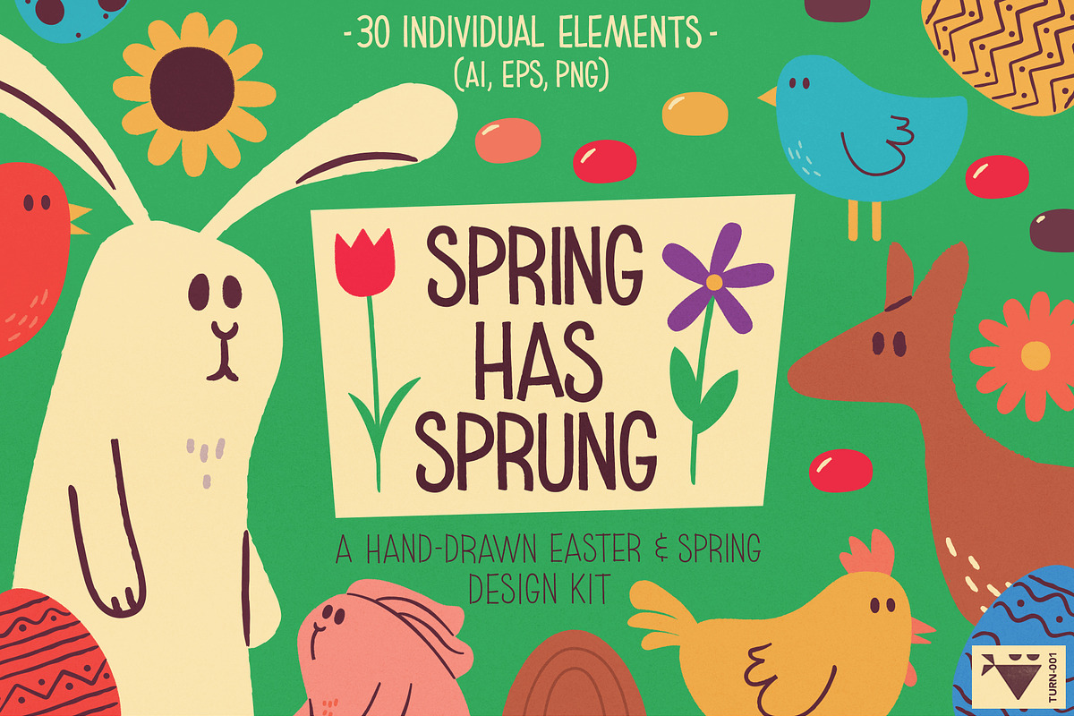 Spring Has Sprung Kit, an Animal Illustration by Turncoat Studio (Photo 1 of 5)