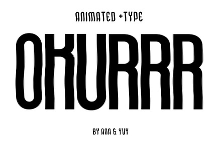 Animated Wavy Strong Sans Serif Font, a Sans Serif Font by ana & yvy