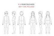 Kids Fashion Croquis Bundle, a Person Illustration by Shorena Fashion Draws (Thumbnail 3 of 13)