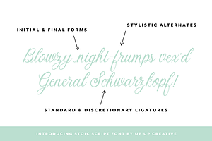 Stoic Script Font