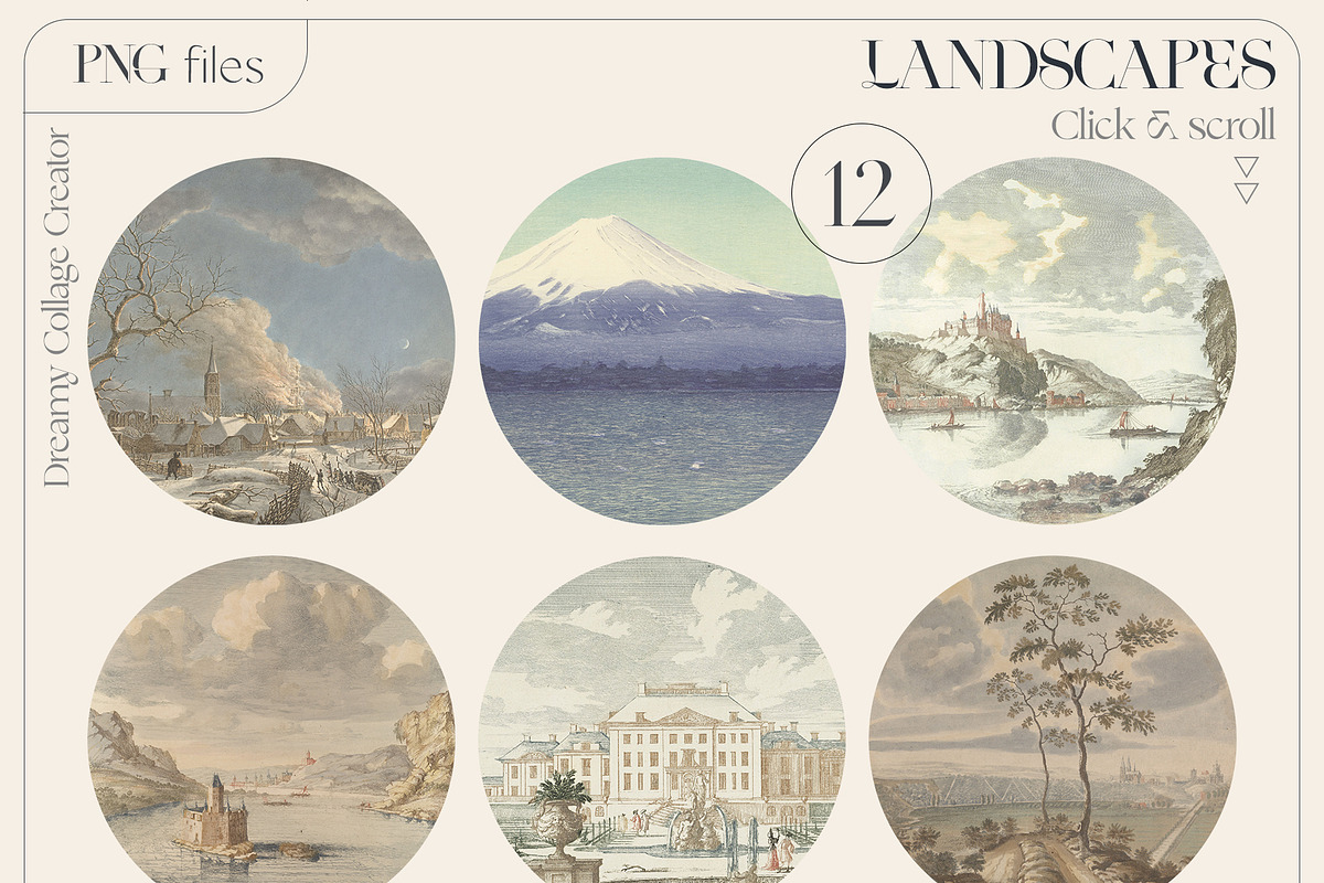 DREAMY Collage Creator. Vintage Art, an Object Graphic by Oksana Trygub (Photo 10 of 22)