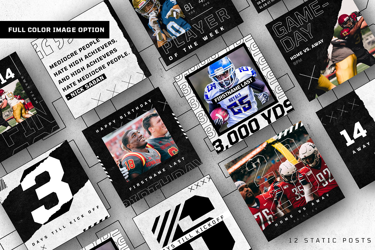 ATHLETICO 2- BALLER INSTAGRAM KIT, a Social Media Template by GOAT Design Co. (Photo 11 of 13)