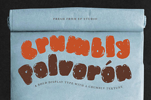 Polvorón - Crumbly Bold Display Font