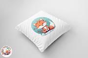 Watercolor Cute Fox Clipart, an Object Graphic by Negarin Digital Art (Thumbnail 5 of 11)
