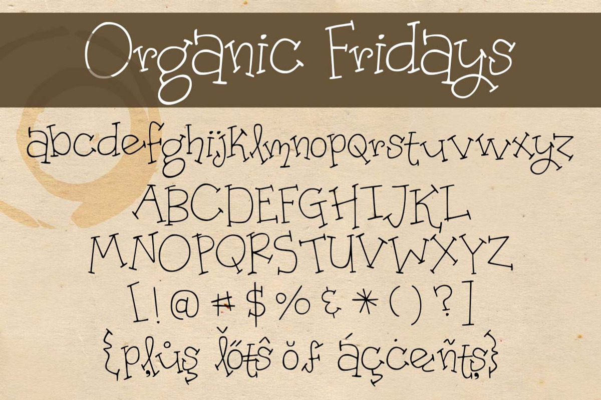 Organic Fridays preview 2