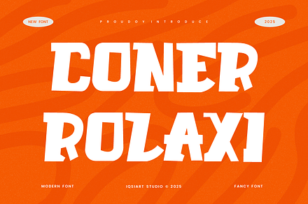 Coner Rolaxi - Fancy Font, a Serif Font by Iqsiart Studio