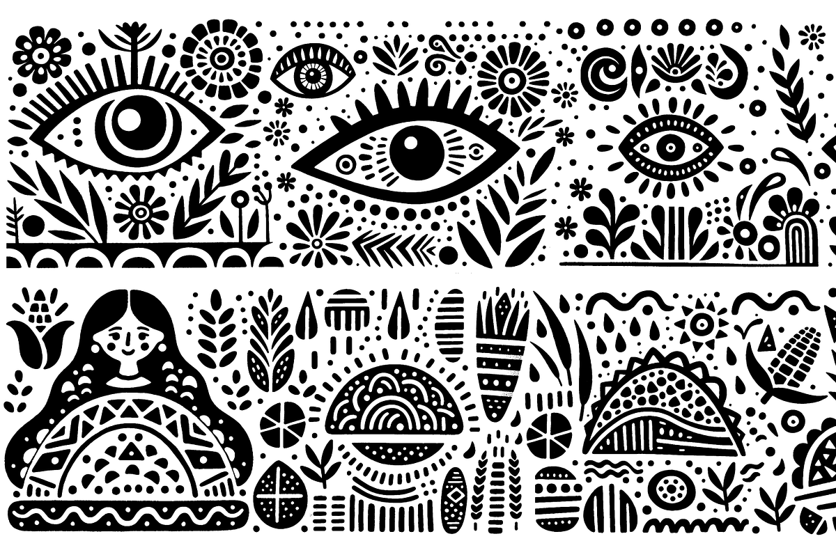 Vintage Culture Dance Folk Art, a Decorative Illustration by devastd (Photo 19 of 28)