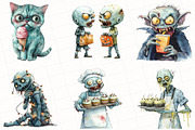 Halloween Zombie Clipart, an Illustration by OK Design (Thumbnail 3 of 5)