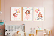 Happy Birthday watercolor collection, a Decorative Illustration by AlineArtStore (Thumbnail 11 of 13)