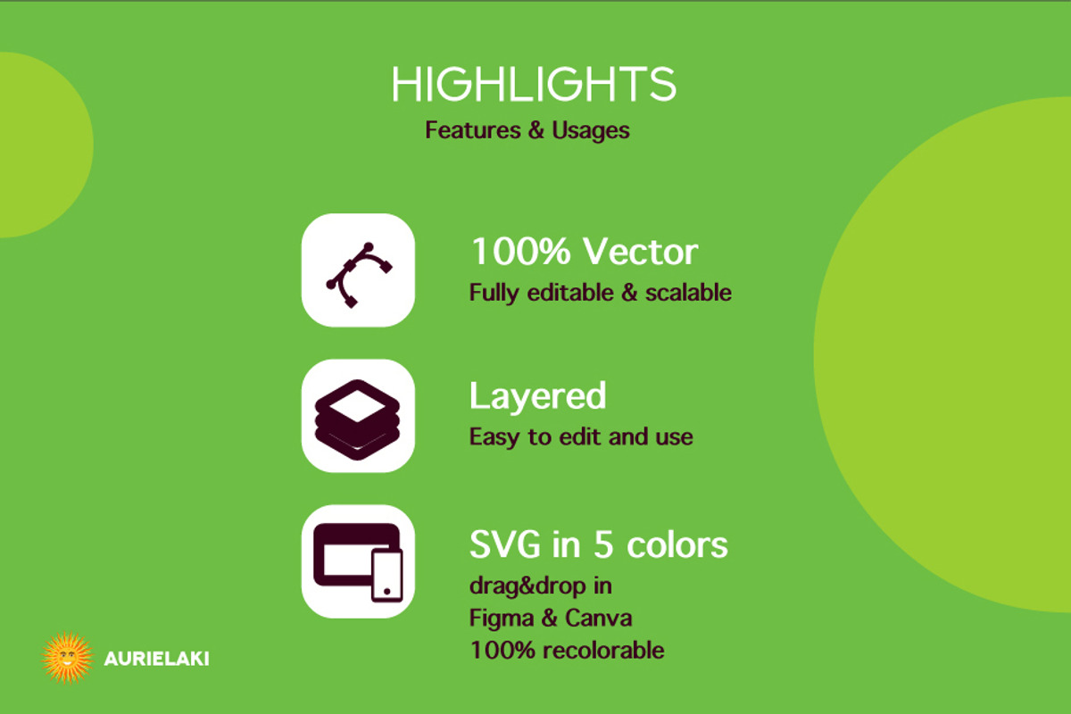Green Tech Design Kit | Figma Canva, a Presentation Template by Aurielaki Stock Images (Photo 4 of 4)