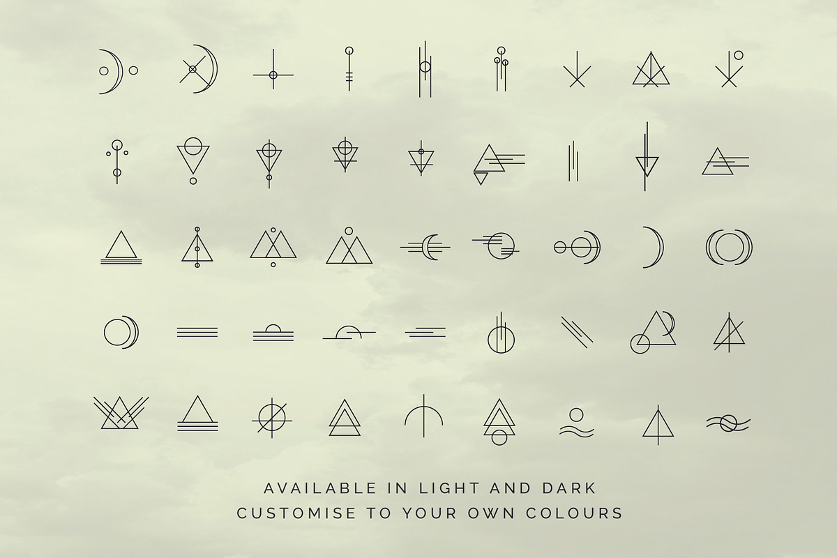 Sacred Geometric Tarot Minimal Icons, an Outline Icon by CreativeWilderness (Photo 10 of 12)