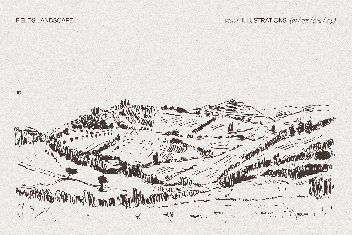 Vintage Nature Landscape Collection, a Seasonal Illustration by TheMountBirdStudio (Photo 4 of 17)
