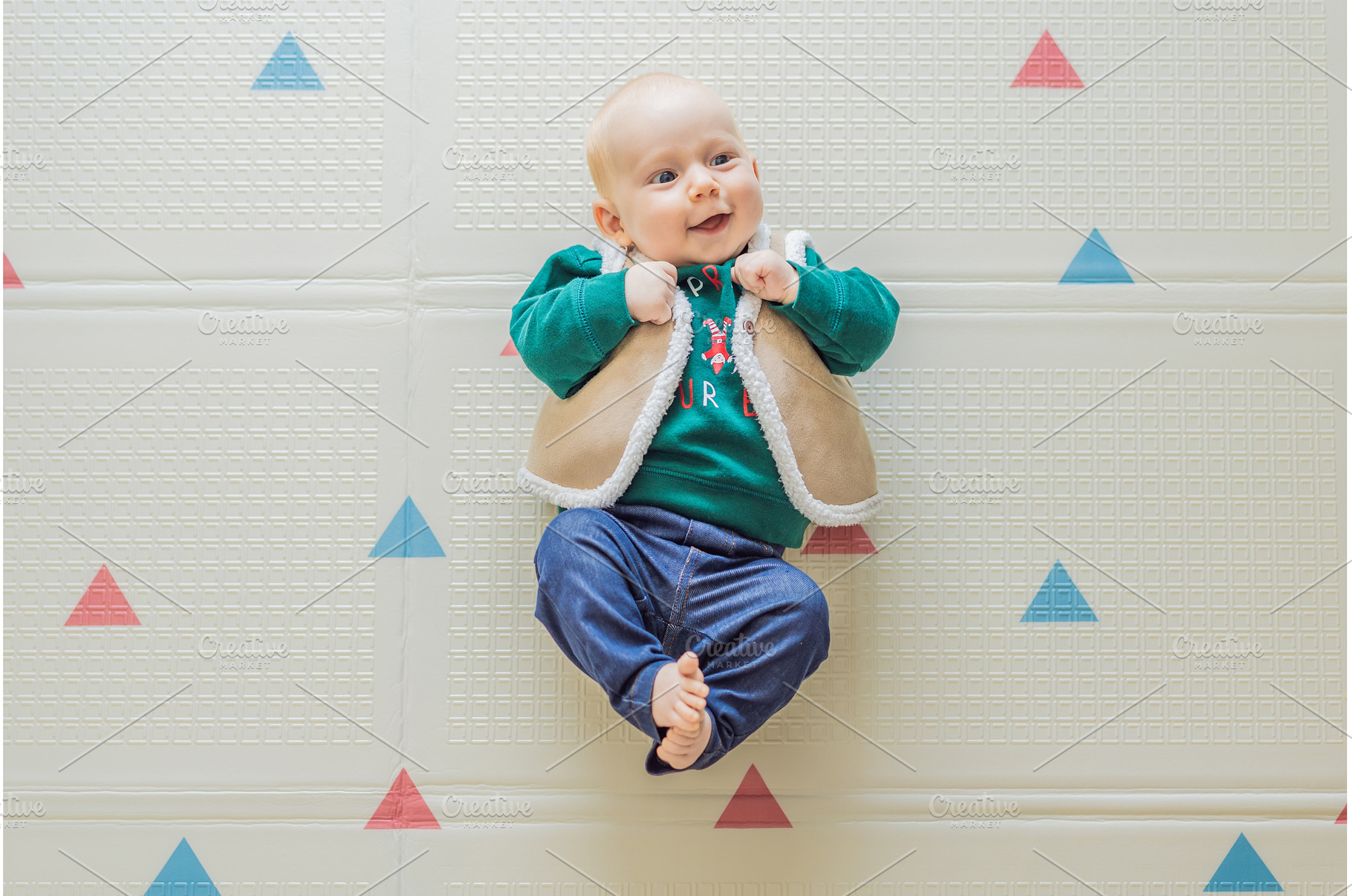 Adorable baby dressed in a Christmas, a Person Photo by Elizaveta Galitskaya