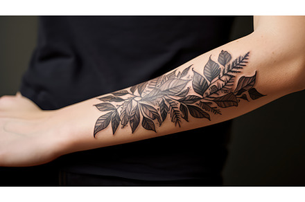 realistic leaves doodles ai, an Abstract Photo by pikepicture