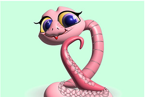 Pig-nosed Snake 3D Effect