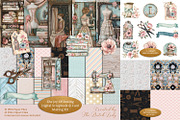 The Joy Of Sewing Scrapbook Kit, a Decorative Illustration by The Dutch Lady Designs (Thumbnail 1 of 9)