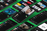 Spotify UI Kit, a Social Media Template by Defects (Thumbnail 1 of 2)