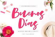 Buenos Dias Font + Extras, a Script Font by Calamar Studio (Thumbnail 1 of 15)
