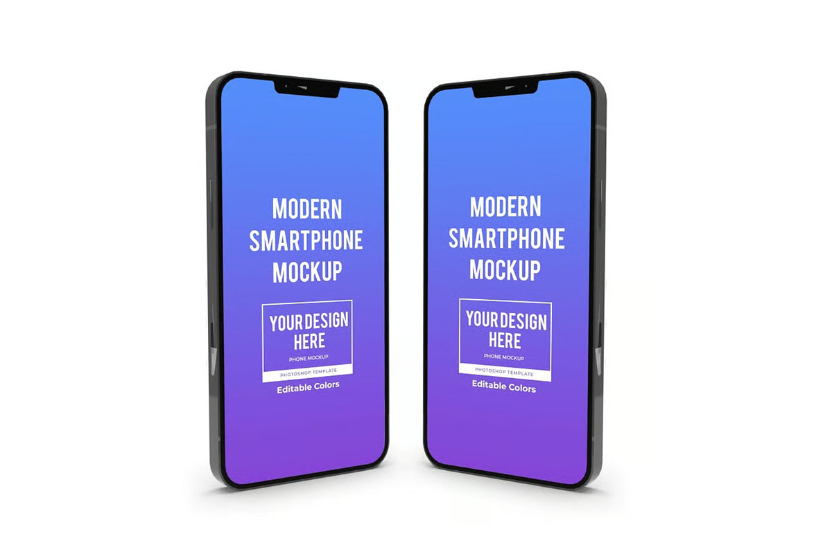 iPhone Mockup Template Set, an iPhone Mockup by DesignRushMarket (Photo 5 of 11)