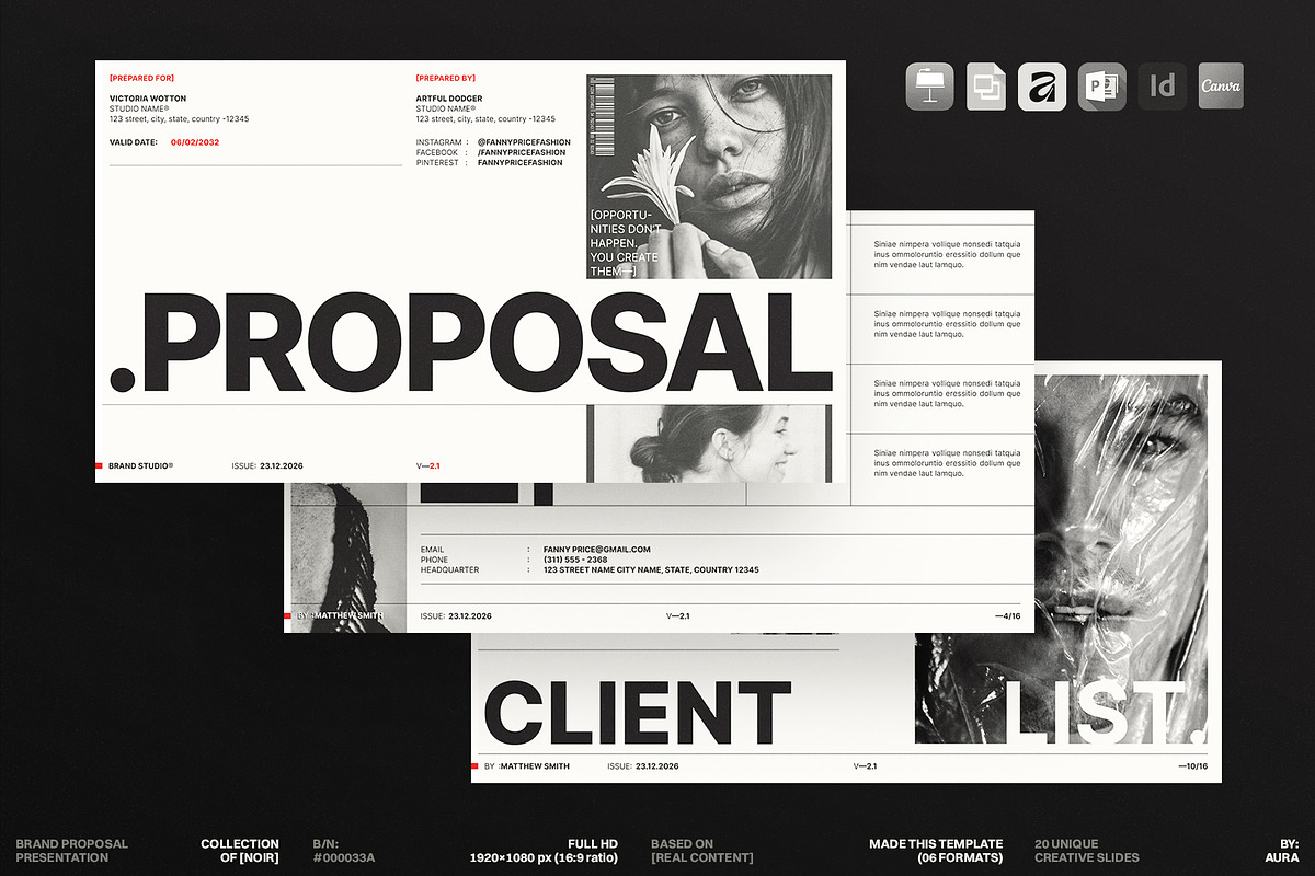 Proposal Presentation Template, a Presentation Template by ArtisanaAura (Photo 1 of 14)