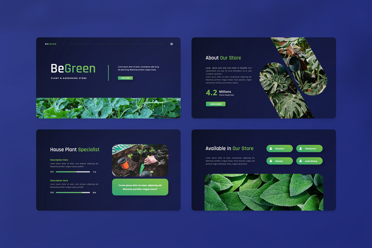 Plant & Gardening PowerPoint, a Presentation Template by Annora Studio (Photo 4 of 8)