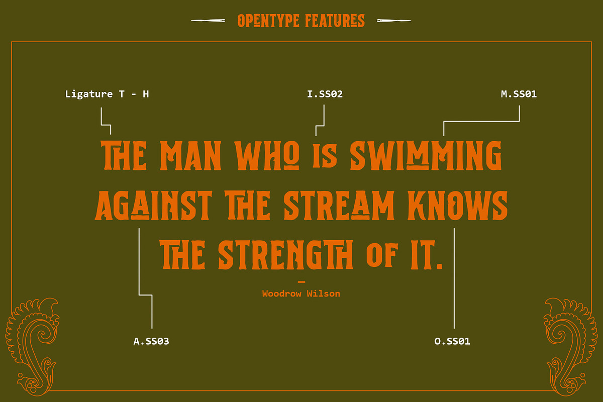 Baraksawa - Bold Condensed Vintage, a Font by Mantra Naga (Photo 4 of 10)