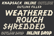KNAPSACK - Decorative Font Family, a Font by Punch (Thumbnail 7 of 11)