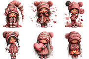 Whimsical Valentines Gnome Girl PNG, an Illustration by CraftArtStudio (Thumbnail 6 of 6)