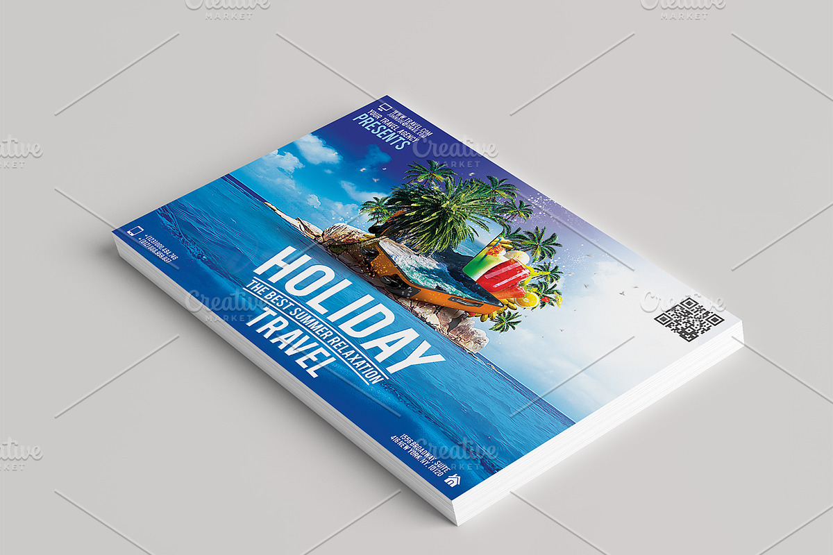 Holiday Travel Flyer, a Flyer Template by CREATIVE DUDE (Photo 2 of 8)