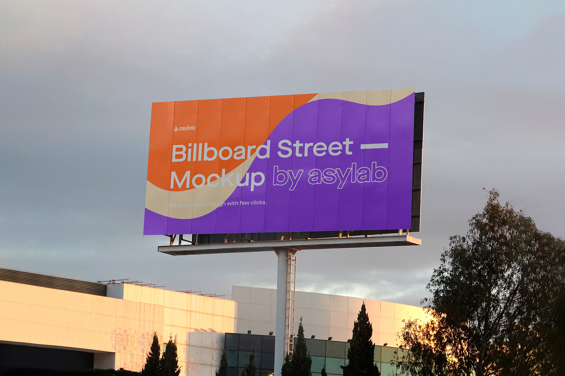 Billboard Urban Street Mockup - PSD, an Advertising Mockup by Asylab