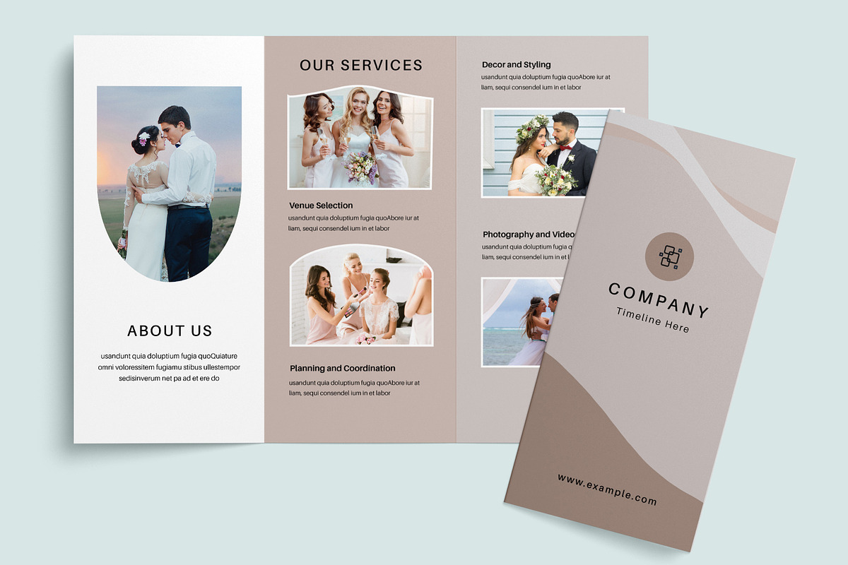 Wedding Brochure Template, a Brochure Template by MightyDesign (Photo 1 of 7)