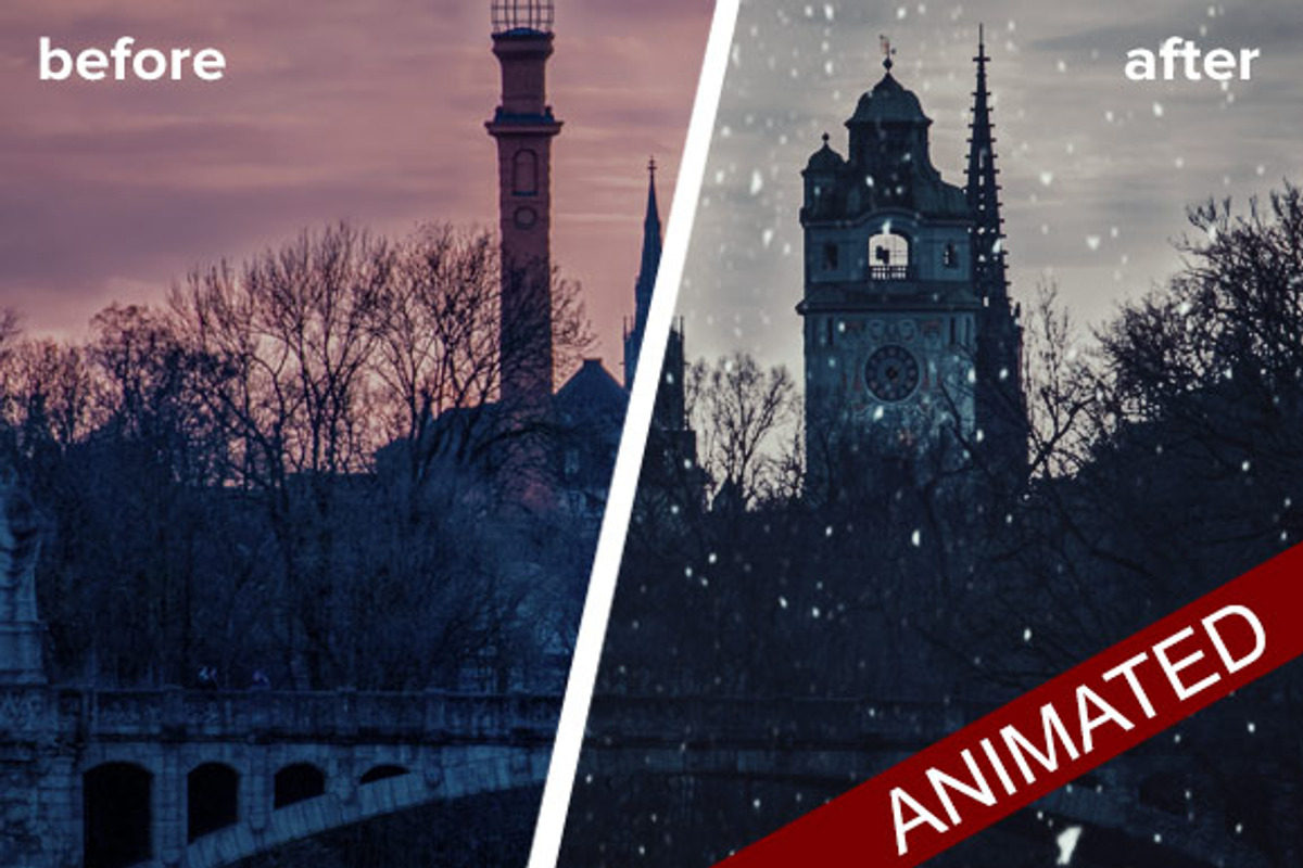 Animated Snow Generator in Photoshop, a Templates & Theme by the little ...