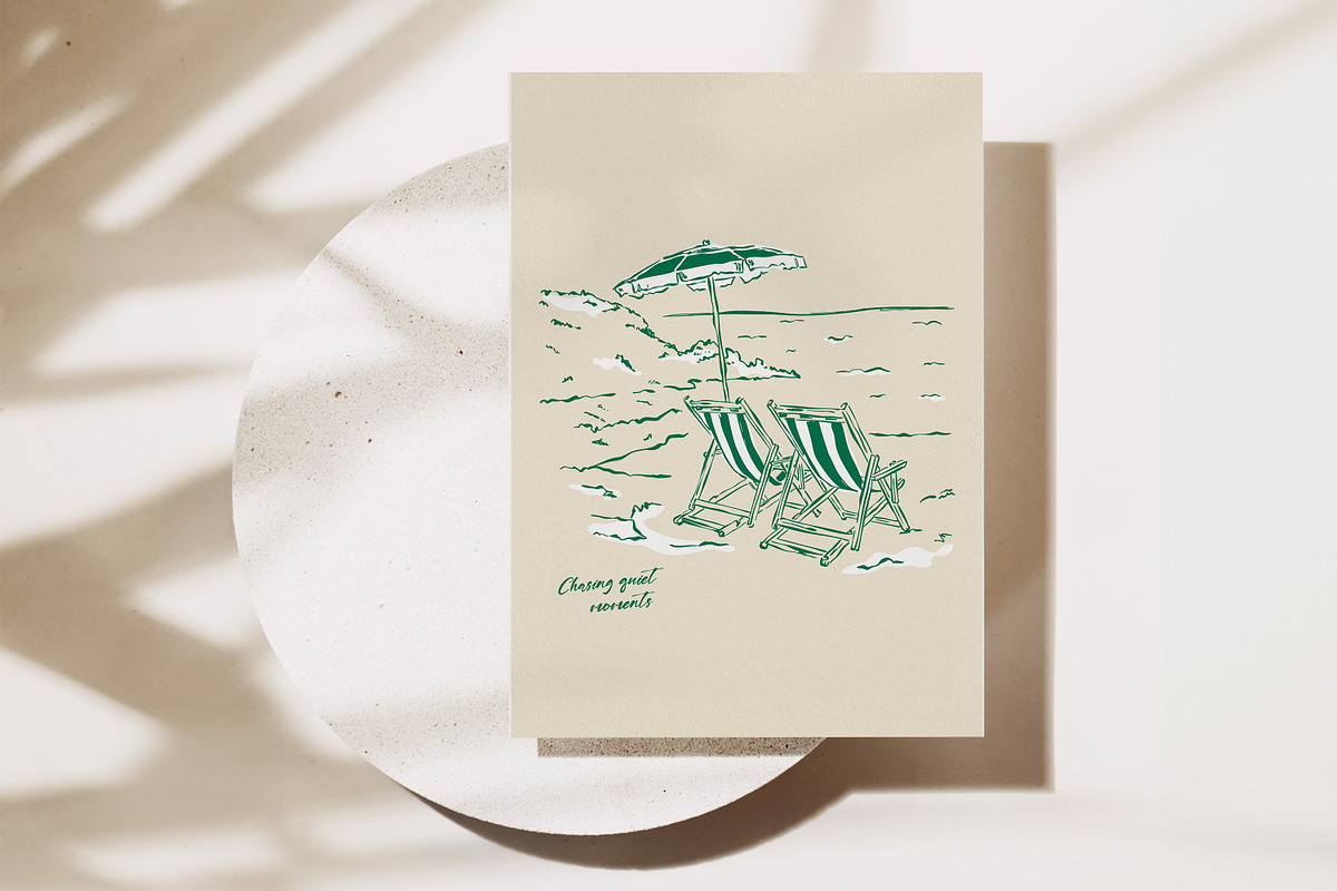Mediterranean Vacation Illustrations, an Object Graphic by DesignThatMatters (Photo 10 of 12)
