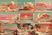 60 Peaceful Serenity Illustrations, a Decorative Illustration by Incomelion (Thumbnail 4 of 11)