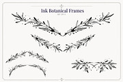 Ink Botanical Elements Vector Set, an Object Graphic by Christine Krahl (Thumbnail 4 of 12)