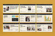 Cream Yellow Pitch Deck Google Slide, a Presentation Template by graphicook (Thumbnail 2 of 5)