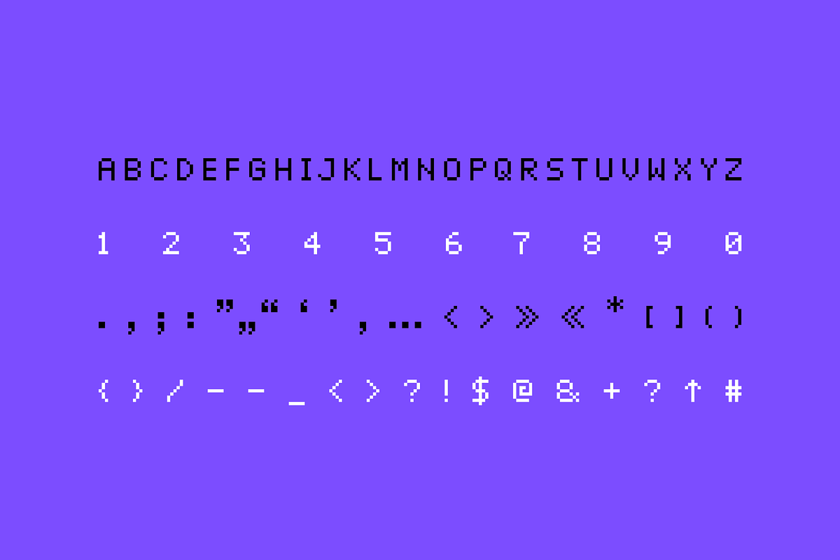 Spectacus Pixel Typeface (12 Fonts), a Sans Serif Font by alpercakici (Photo 11 of 14)