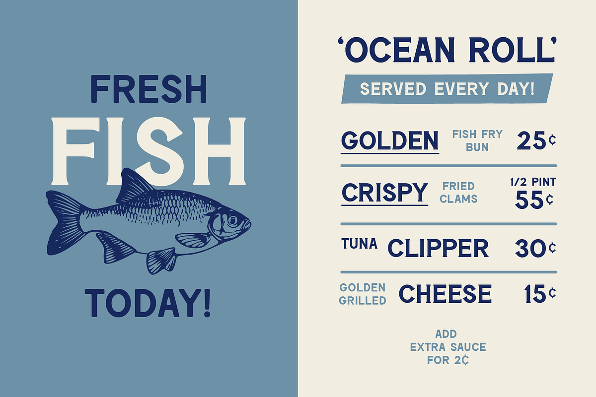 SFC Mackerel (Refined) - Font Duo, a Serif Font by Skilline Supply Co. (Photo 18 of 22)