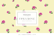 Flora Rose, Watercolor Floral Roses, a Pattern Graphic by Marchel Studio (Thumbnail 1 of 3)
