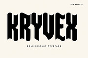 KRYVEX – Bold Gothic Display Font, a Sans Serif Font by Wow Magic (Thumbnail 1 of 4)