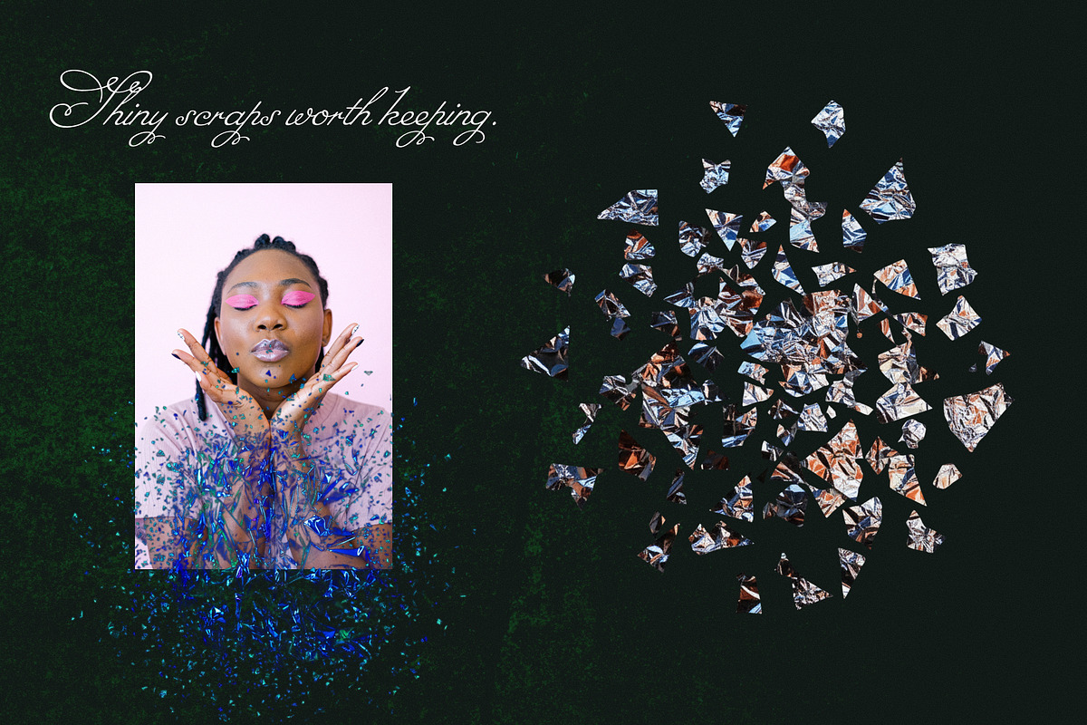 Shimmer Season: Holographic Tinsel, a Texture Graphic by Anzhelika (Photo 9 of 11)